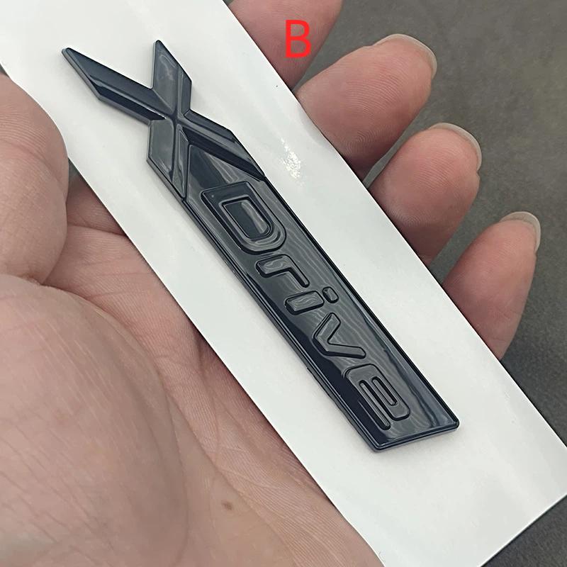 3D ABS X Drive Logo Xdrive Emblem Sticker Car Rear Trunk Badge for E39 E46 E60 E90 E87 F10 F30 G20 G30 X1 X3 X5 Accessories
