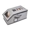 Hat Storage Box, Stackable Space-Saving Design, with Zipper Closure Organizer, Dustproof Clear Window Hat Container, for Men Women Hat Organize