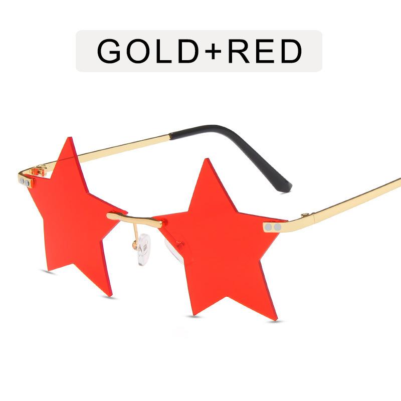 

Очки с пятиконечной звездой, женские забавные солнцезащитные очки с шариками, персонализированные моделирующие солнцезащитные очки one size