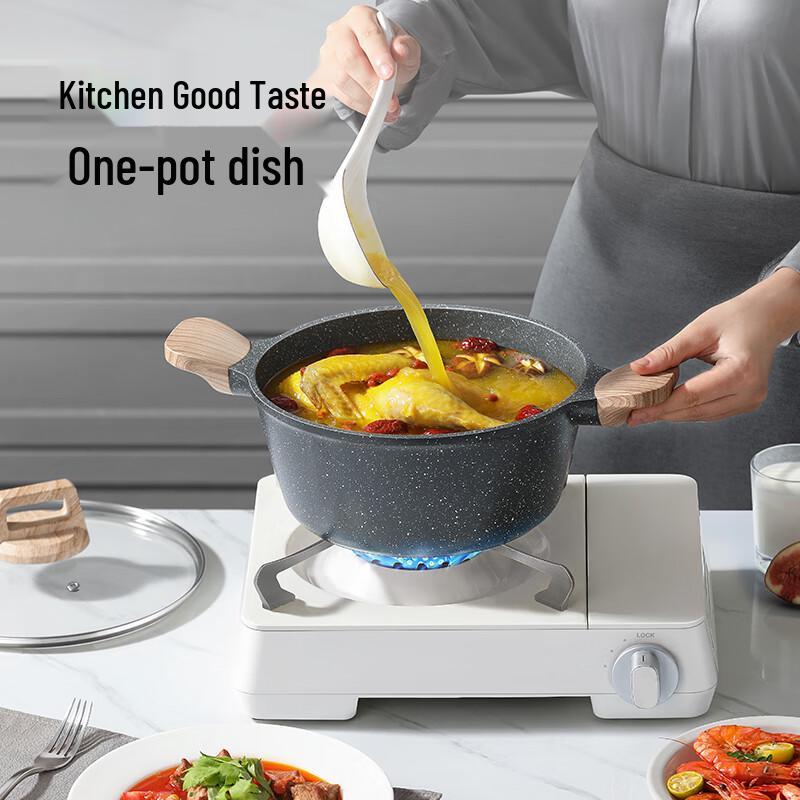Jingdong Zao Universal Non-stick Soup Pot with Steamer