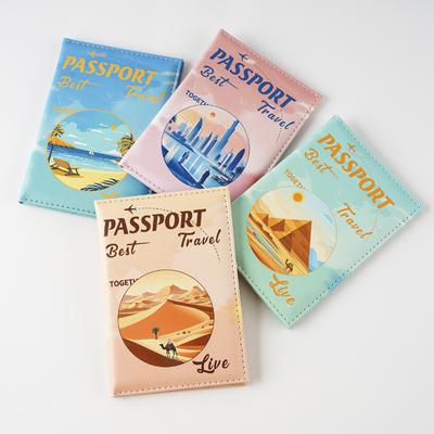 New UV Color Printing Global Passport Cover Passport Holder Ticket Clip Passport Wallet Travel Wallet ID Card Holder Unisex