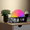 Alarm Clock Simple Led Brightness Light Color Adjustable Multi-functional Bedside Wake-up Alarm Clock