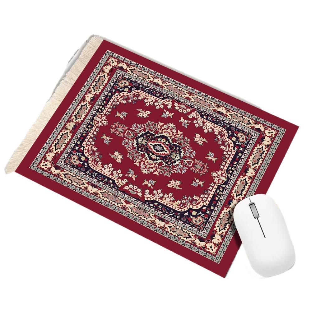 with Tassel Desk Mat Bohemia Computer Table Mat Multifunctional Carpet Mouse Pad  Gaming Setup
