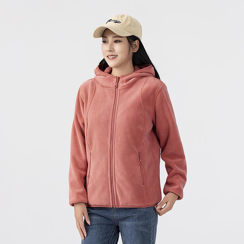 Thickened Austrian fleece fleece fleece jacket, new outdoor autumn and winter cold-proof, comfortable and warm hooded fleece liner jacket