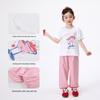 Girls' Cherry Print Plaid Short Sleeve Set