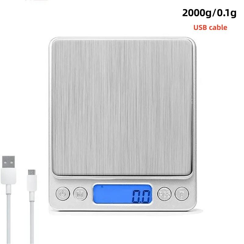 Digital Kitchen Scale Mini Pocket Precision Jewelry Electronic Balance Weight Gold Gram Scale with Back-Lit LCD Display Scale
