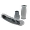Crutch Accessories Kit - Including Pad, Handle Grip Covers, Tip Cover – Gray