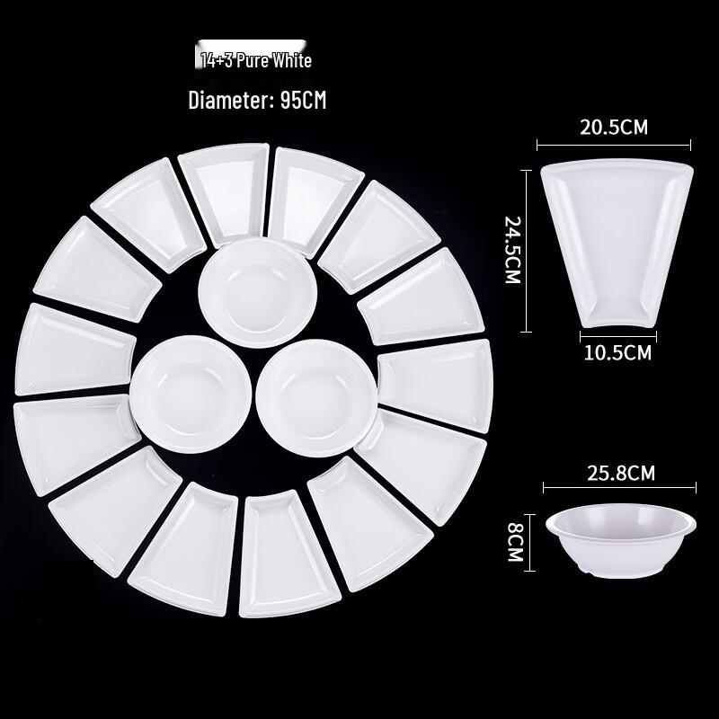 Handun Chinese Style Melamine Banquet Dinnerware Set