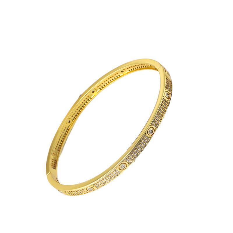 Creative Simple Geometric Buckle Bracelet Women's Stone High-end Bracelet