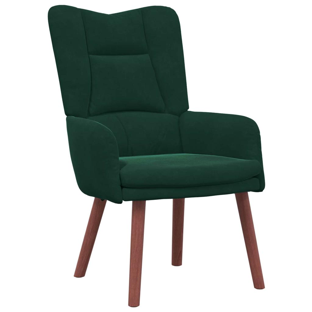 Armchair Dark Green 63 X 67 X 94 Cm Velvet