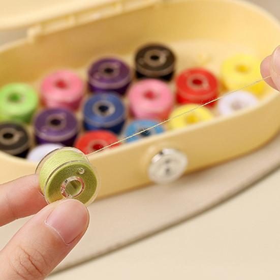 Sewing Box Magnetic Needle Organizer Thread Spool Threader Thimble Storage Case Sewing Kit Organizer for Embroidery Quilting Cross Stitch