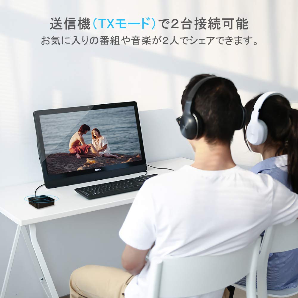 Bluetooth Transmitter Receiver Optical Digital Compatible Wireless Audio Bluetooth Transmitter Receiver Connect 2 Devices Simultaneously Compatible