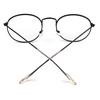 Vintage Runde Brille Metallrahmen Brille Retro Brille Klare Gläser Brillen