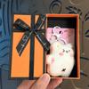 Plush Squeaky Bear Keychain Pendant - Cute Backpack Doll, Cartoon Gift