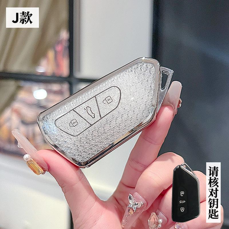 Moderne TPU Autoschlüsselhülle für Vw Volkseagen Golf 8 Mk8 Id.3 Id.4 Cupra Skoda Octavia A8 Seat Leon Mk4 Formentor Tarraco