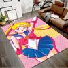 Sailor Moon Printed Area Rug Carpet for Bedroom Living Room Home Decor Rugs Mat Non Slip Mat Rug for Bedside