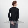 Navigare Women's Tencel Wool Blend Faux Two-Piece Knit Cardigan