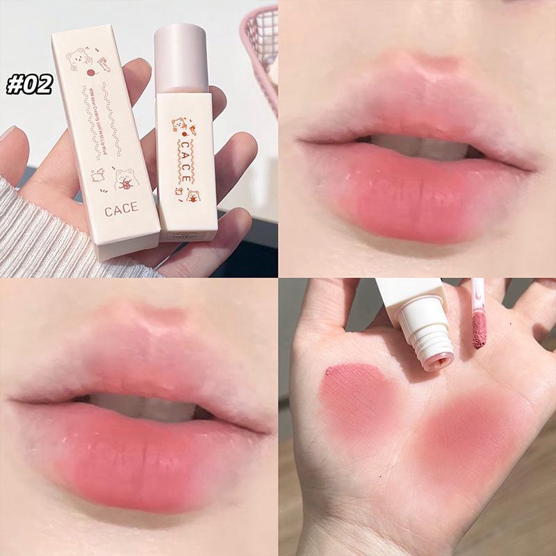 CACE Süßer Bär Cremiger Mattes Lippen-Schlamm: Hohe Pigmentierung, Nicht austrocknend, Feine Textur, Beliebte Farben.