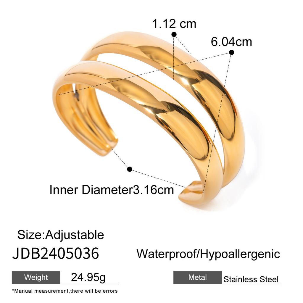 Jiedin European and American Titanium Steel Jewelry Ring Niche Bracelet Does Not Fade Jewelry Stainless Steel Jewelry