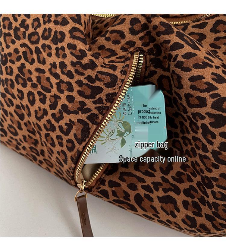 2025 New Leopard Print Versatile Women's Shoulder Bag - Casual, Stylish, Large Capacity Handbag