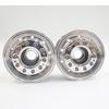 2Pcs Plastic Electroplated Round Hole Front Wheel Hub for 1/14 Tamiya RC Truck Scania 770S Actros 3363 Volvo MAN LESU Car Parts