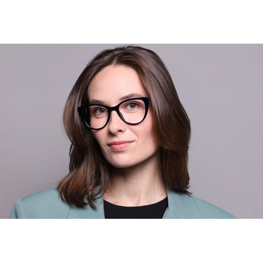 Full Rim Cat Eye Frosted Blue Smartbuy Collection Silja Cp113f Fashion Women Eyeglasses