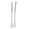 Les Trésors De Lily [N8331] - Silver Ivory 'Sissi' Designer Earrings
