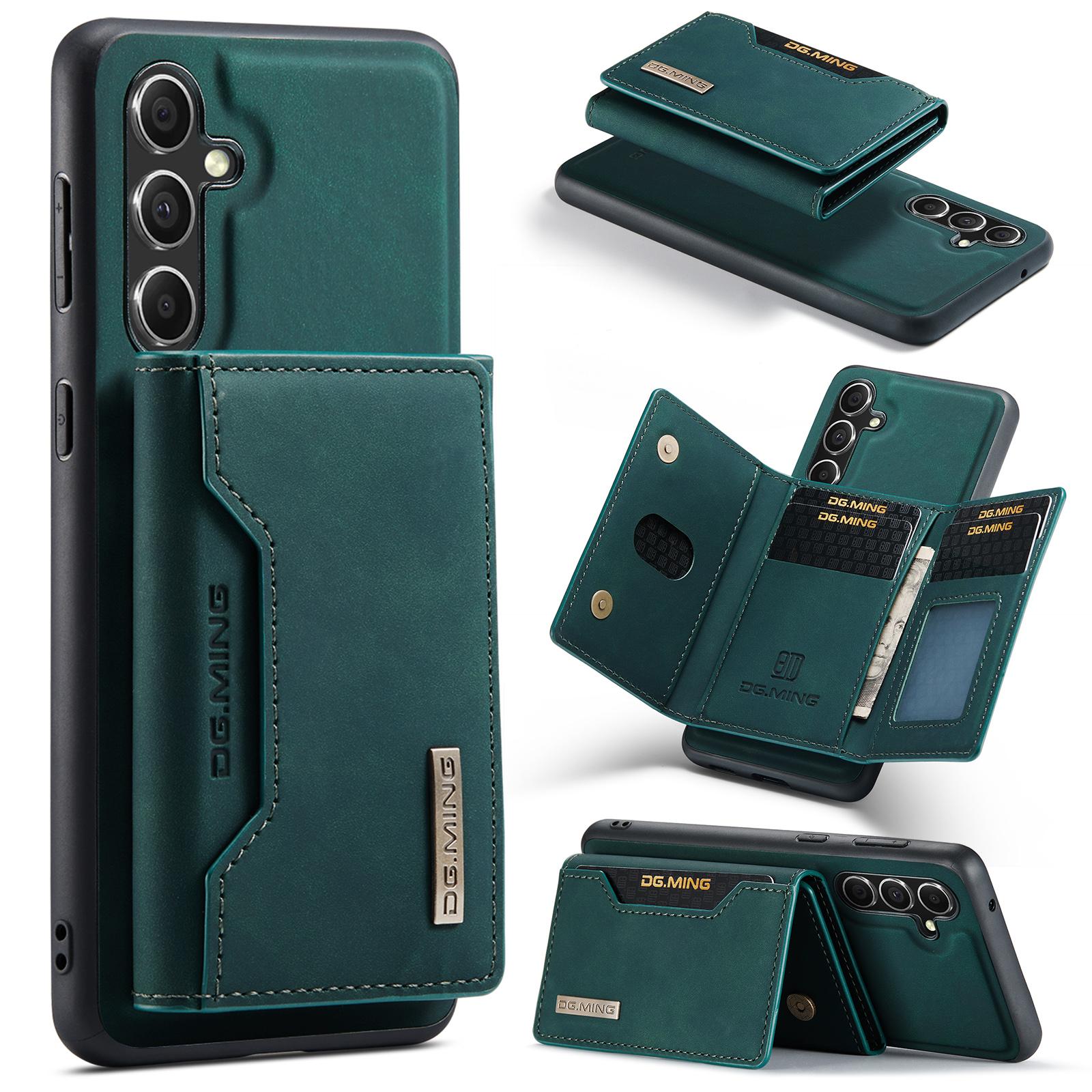 

DG.MING M2 Series for Samsung Galaxy S26 Case PU Leather Tri-Fold Multiple Card Slots Holder Pocket Purse