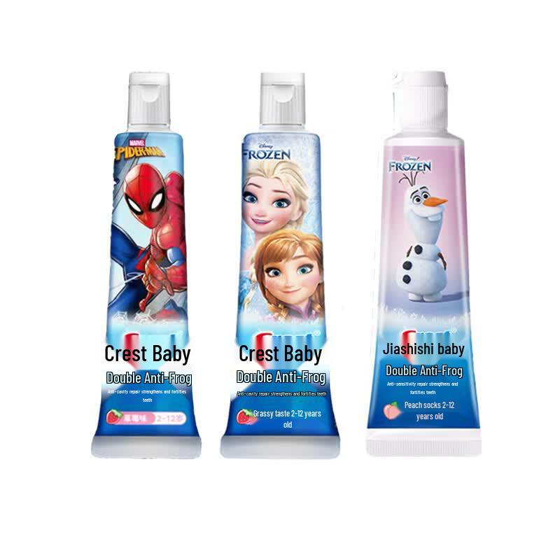 Crest Kids Dual-Effect Anti-Cavity Toothpaste 2-12 Yrs, 3-Pack