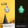 Festival Atmosphere Layout Ornaments Luminous Ghost Wall Stickers for Halloween Decoration, Glow in The Dark PVC Decals Indoor Outdoor