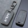 HNZY1 Zinc Alloy Leather Car Remote Key Case Protection Cover Shell Fob Holder For Kia Sportage K5 K2 Sorento Optima Forte Shell Fob