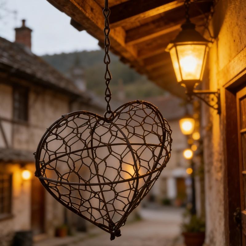 Elegant Metal Heart Bird House For Outside Placement Bird Nesting Heart Outdoor Yard Art