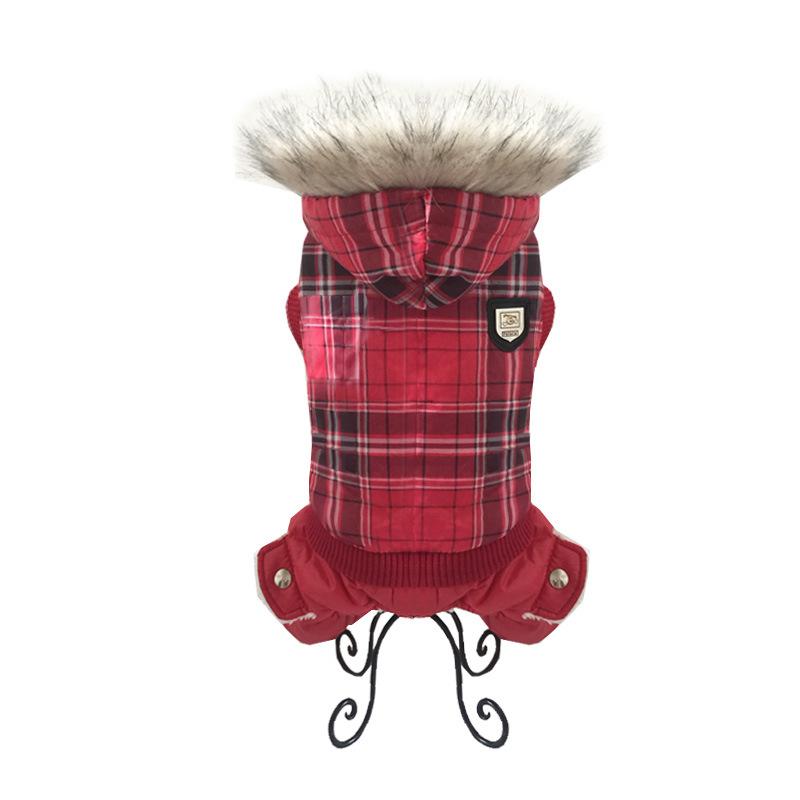 Pet Clothing, Small Dog Winter Clothes, Checked Cotton Clothes, Dog Clothing, Pet Clothes