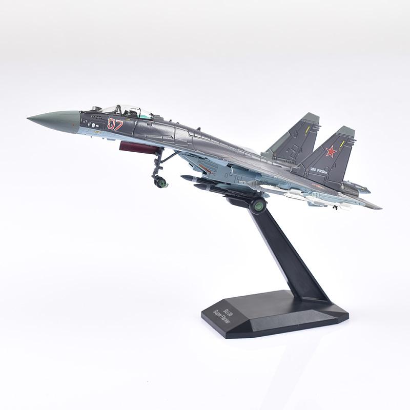 Jason Tutu Aircraft Model Plane Russian Air Force Fighter Sukhoi Su-27 Diecast 1:100 Scale Metal Planes Dropshipping
