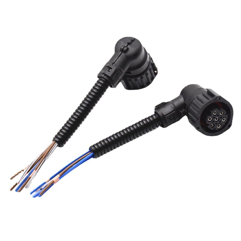 Pin Priză Auto Camion Pentru Conector Lumină Spată Sârmă Priză J6 cu 7 găuri