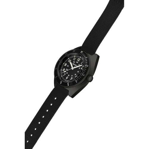 Benrus Military Watch TYPE-2-BLACK Men's Black