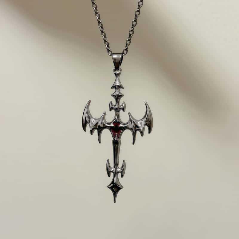 Gotisk Vintage Fladdermus Choker Hänge Halsband För Män Kvinnor Hip Hop Biker Fest Smycken Gåvor