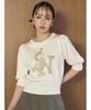 Snidel Logo Knit Pullover SWNT251042 IVR Women's