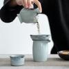 Mr. Nanshan Blue & White Porcelain Hand-painted Hibiscus Tea Strainer