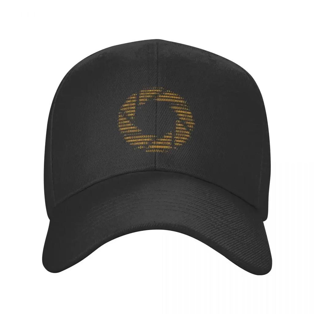 Aperture Science ascii logo on black Baseball Cap Sunscreen beach hat Womens Beach Outlet Unisexs