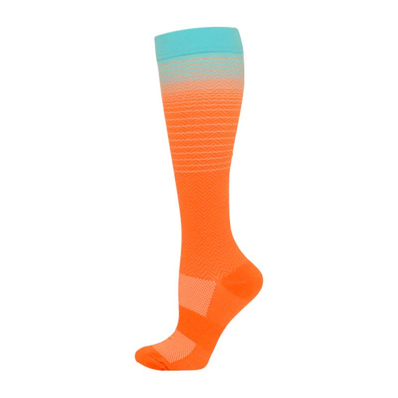 

New 200-Pin Gradual Change Pressure Socks Men S And Women S Cycling Running Sports Football Socks Outdoor Calf Yoga Socks S/M