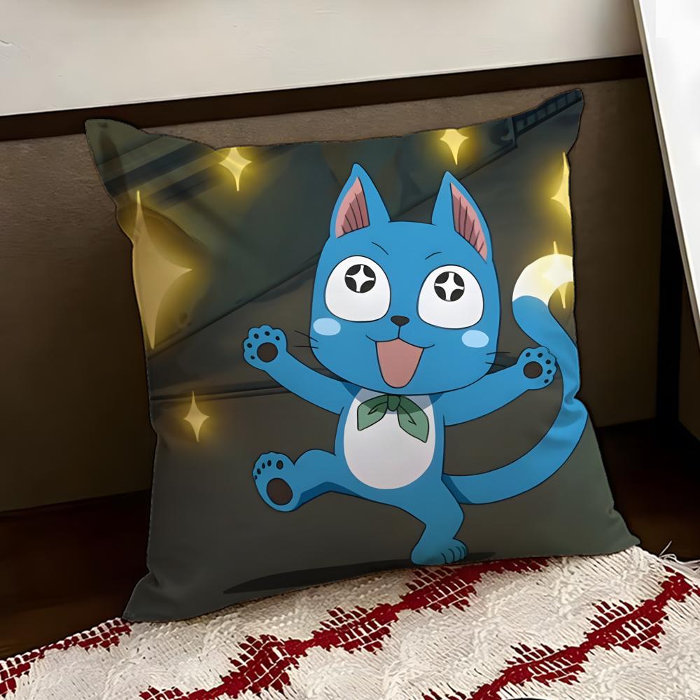 Cute FFAIRY TTAIL Cushion Cover Reversible Soft Durable Pillow Cover Home Car MultiScene Use for Daily Comfort