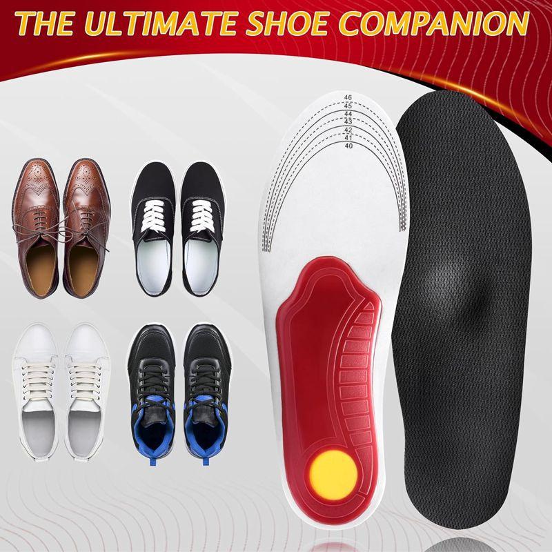 Women Men High Arch Support Flatfoot Orthopedic Insoles For Feet Ease Pressure Plantar Shoe Sole