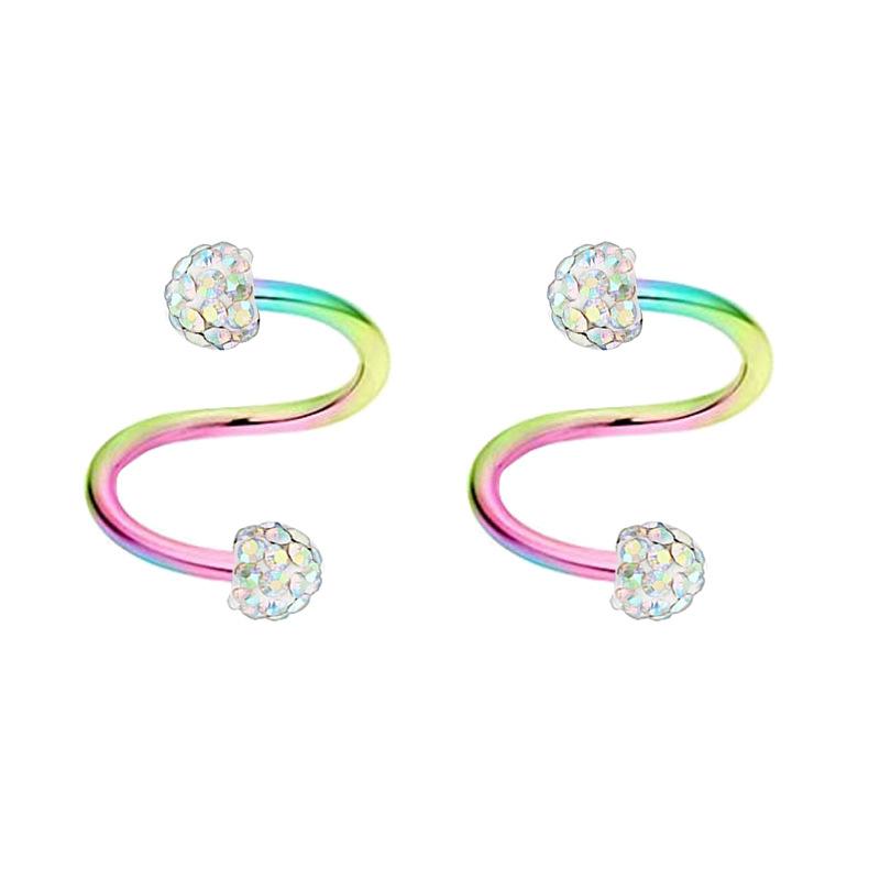 

1 шт. новые серьги-гвоздики геометрической формы из нержавеющей стали, серьги-гвоздики с шариком S, ювелирные изделия для пирсинга, 1 шт.