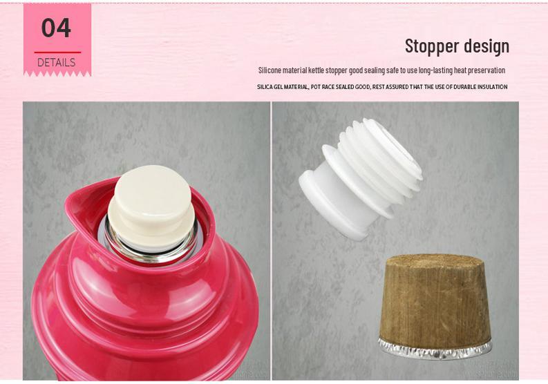 Large Capacity Old-Fashioned Thermos for Students and Dorms