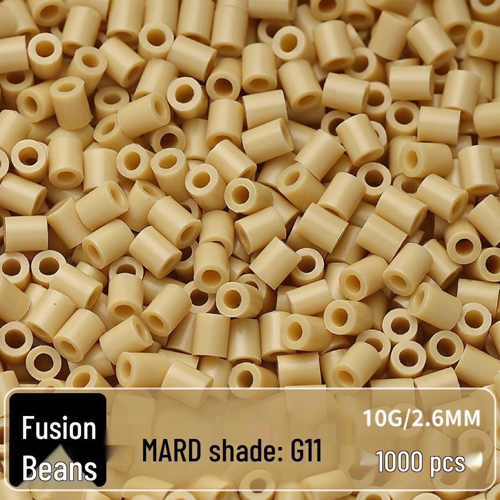 Confezione di Ricarica Perline Termofusibili da 264 Colori - 1000 Perline, 2,6 MM, Materiali per Puzzle 3D Fai da Te