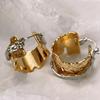 2022 European & American Hammered Texture Earrings - High-End, Trendy, Exaggerated Design