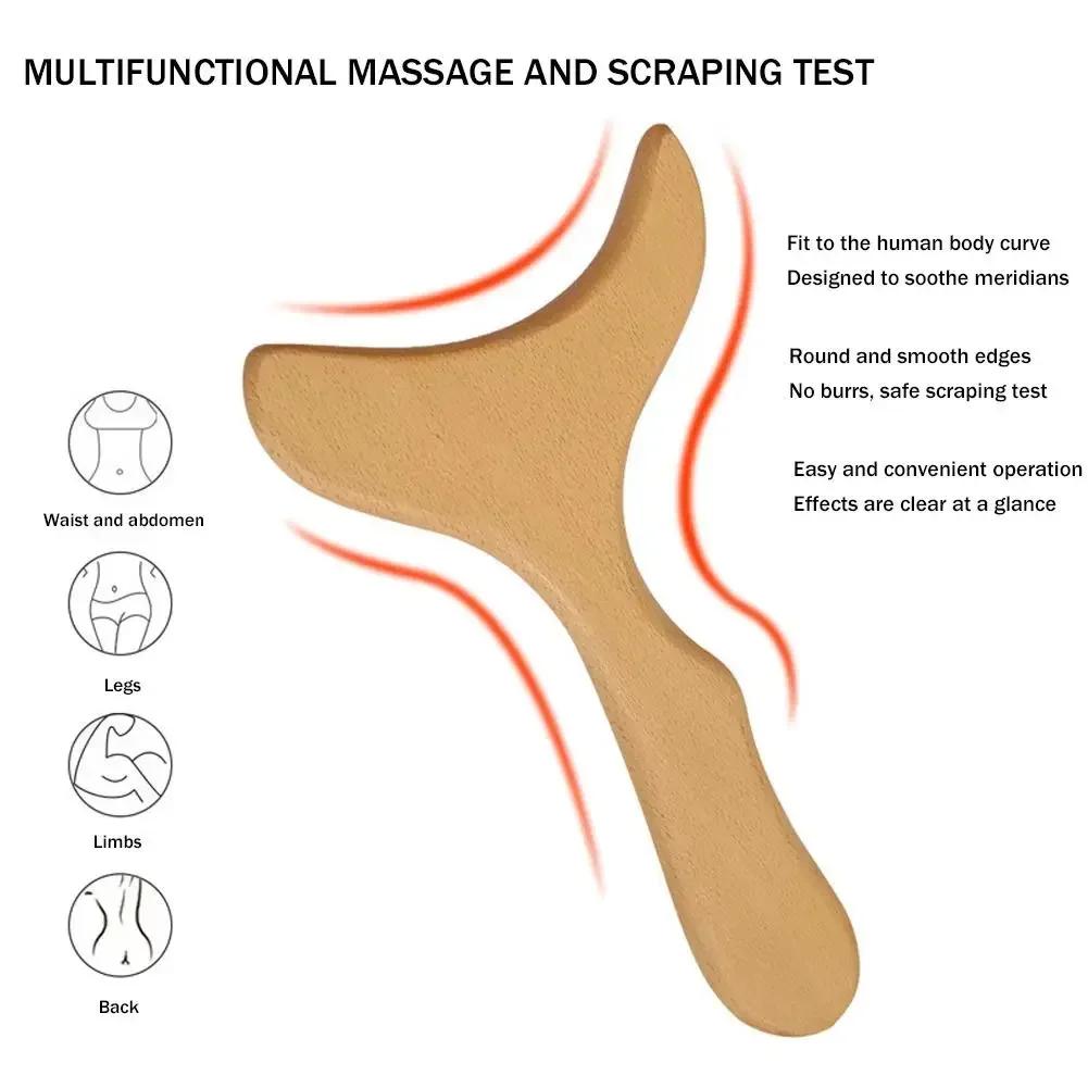 Holztherapie Massagegerät Holz Lymphdrainage Massager Körperformungswerkzeuge für Maderoterapy, Gua Sha, Muskelentspannung