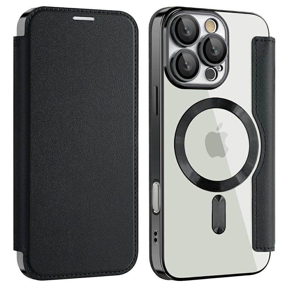 For iPhone 16 Pro Case Compatible with MagSafe RFID Blocking Card Holder Leather Phone Cover