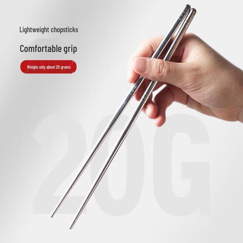 NHZHIW 304 Stainless Steel Chopsticks Set (10 Pairs)